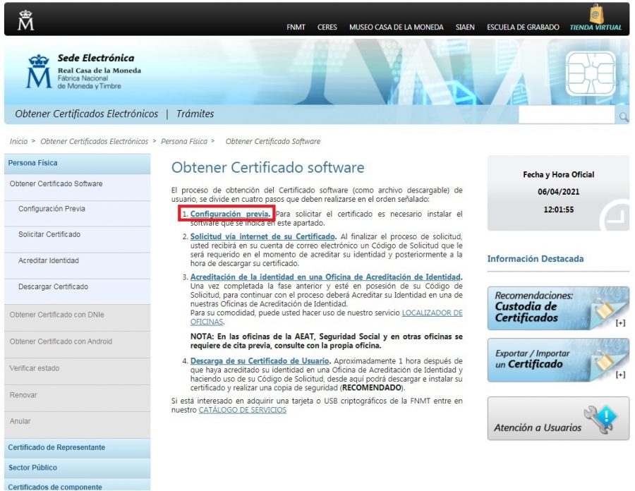 Instalar un certificado digital en Firefox