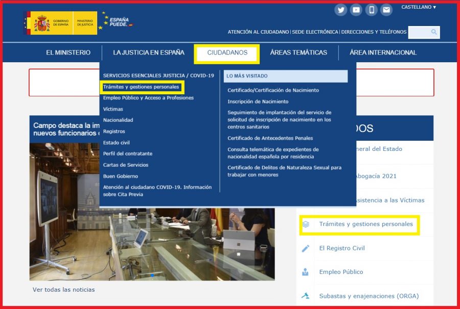 Solicitar Certificado de Delitos Sexuales con Certificado Digital